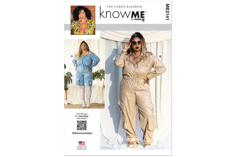 McCall's Know Me ME2141 Misses' Jumpsuit in Two Lengths by The Corny Rainbow