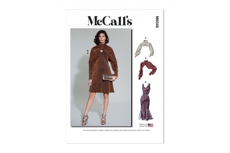 McCall's M8348 Misses' Dress and Shrug