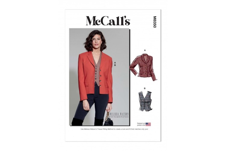 McCall's M8350 Misses' Blazer and Vest by Melissa Watson