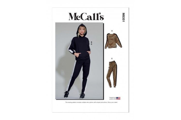 McCall's M8351 Misses' Lounge Pants, Top and Hoodie