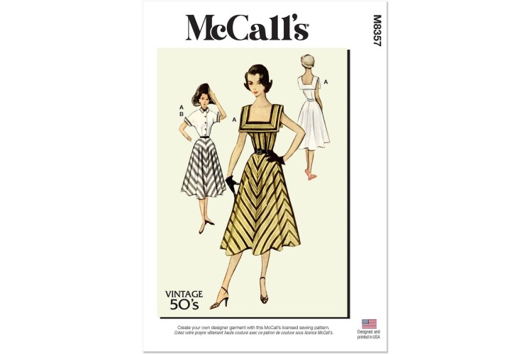 McCall's M8357 Misses' Vintage 50's Dress and Jacket