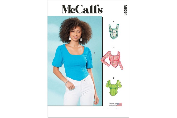 McCall's M8364 Misses' Knit Corset Tops