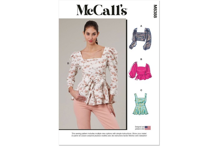 McCall's M8388 Misses' Tops