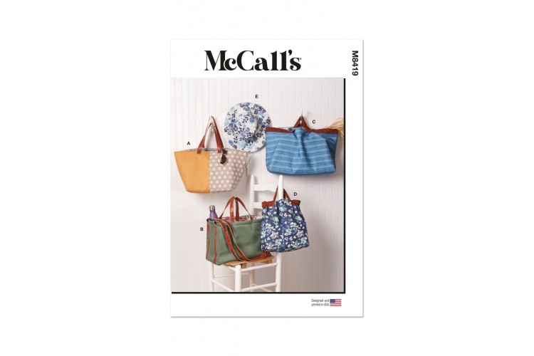 McCall's M8419 Tote Bags and Hat