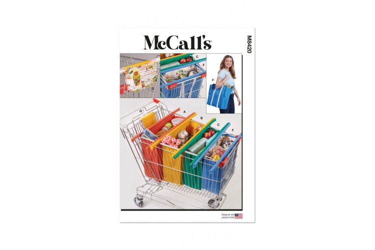 McCall's M8420 Shopping Cart Bags and Coupon Case