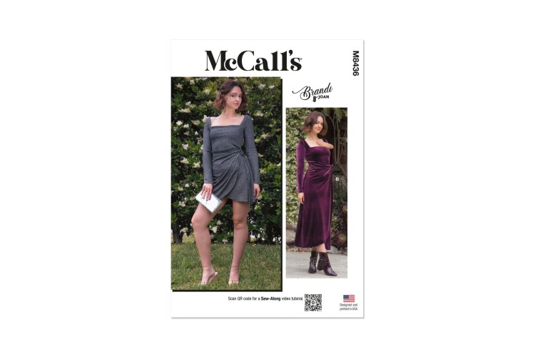 McCall's M8436 Misses Knit Dress in Two Lengths by Brandi Joan