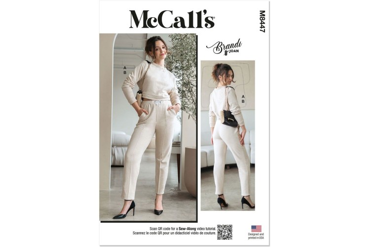 McCall's M8447 Misses' Knit Top and Pants by Brandi Joan
