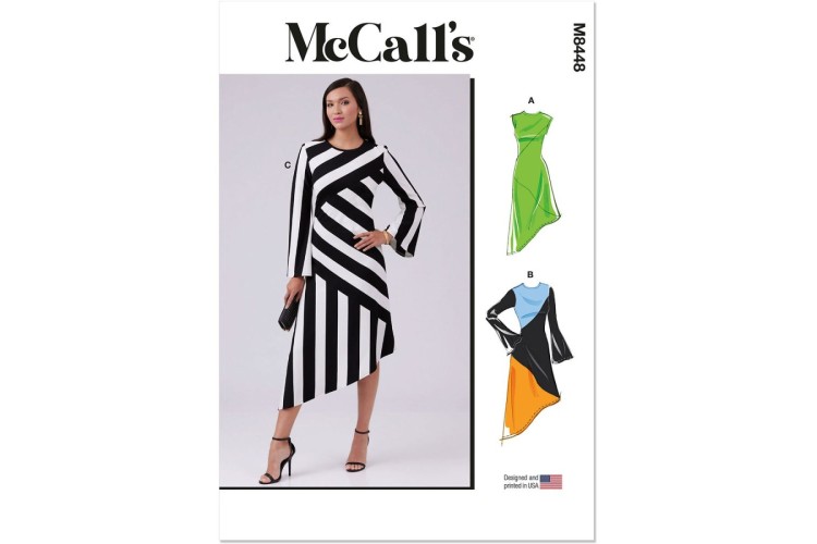 McCall's M8448 Misses' Knit Dress With Sleeve Variations