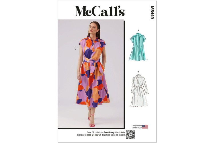 McCall's M8449 Misses' Dresses and Sash