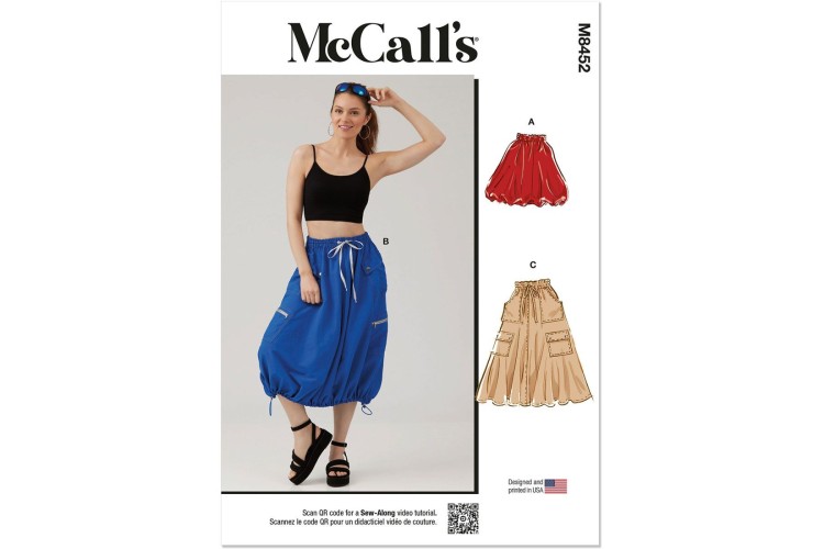 McCall's M8452 Misses' Skirt In Two Lengths