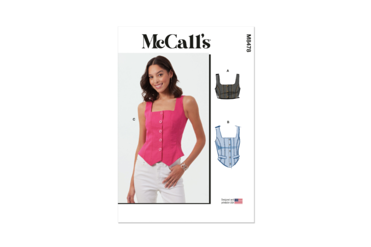 McCall's M8478 Misses' Corset Tops