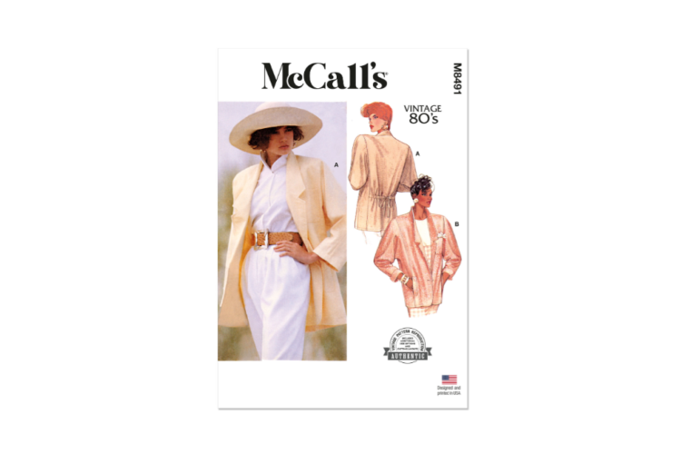McCall's M8491 Misses' Unlined Jacket