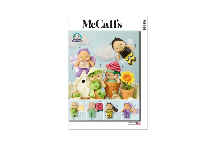 McCall's M8496 Plush Dolls and Accessories by Carla Reiss Design