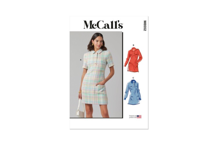 McCall's M8552 Misses' Dress with Sleeve Variations