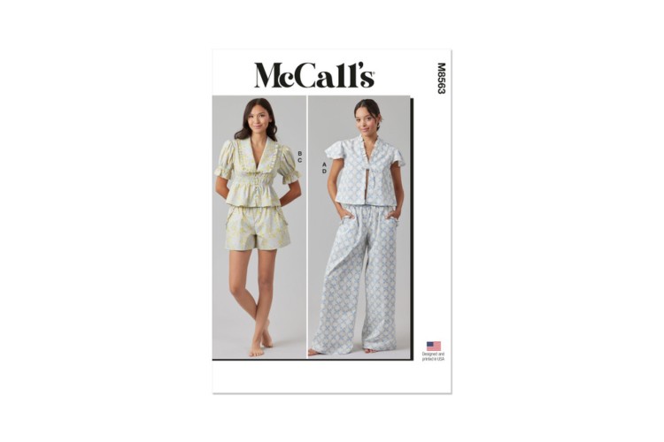 McCall's M8563 Misses' Lounge Tops, Shorts and Pants
