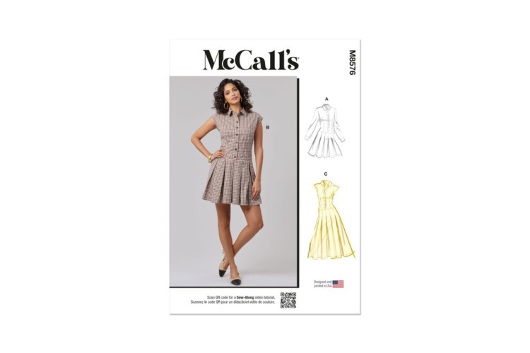 McCall's M8576 Misses' Dress with Sleeve and Length Variations