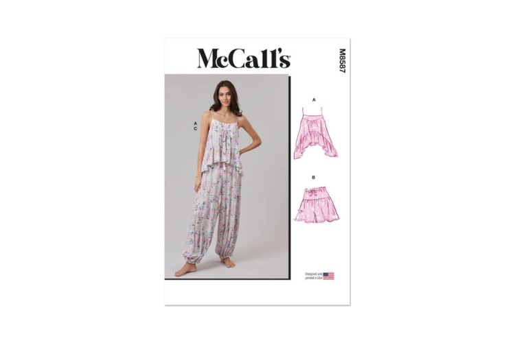 McCall's M8587 Misses' Top, Shorts and Pants