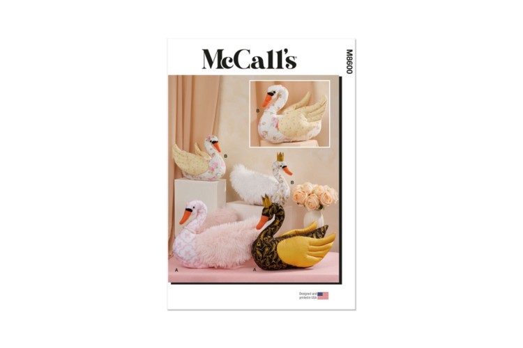 McCall's M8600 Plush Swans in Two Sizes