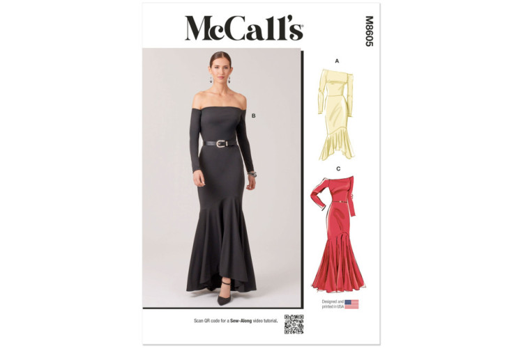 McCall's M8605 Misses' Dresses with Petite Lines