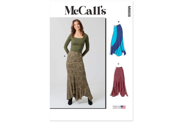 McCall's M8608 Misses' Asymmetric Skirt