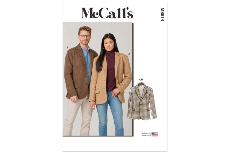 McCall's M8614 Pattern Unisex Blazer