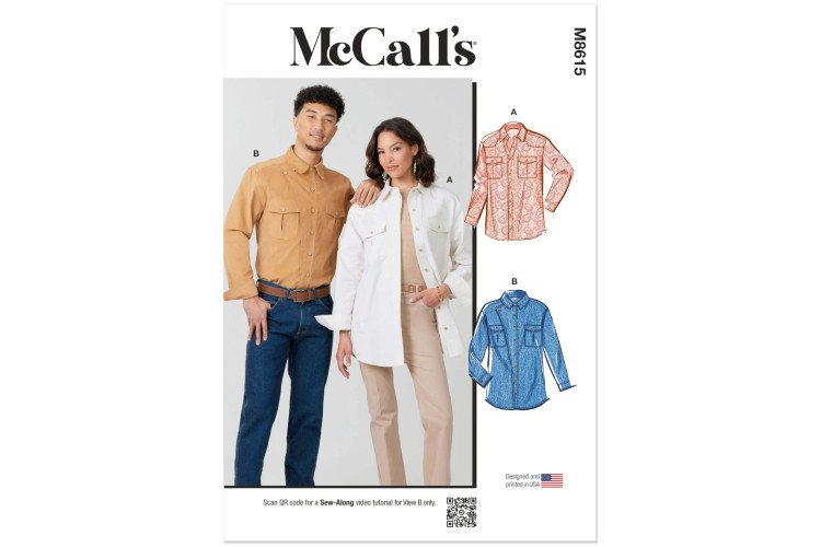 McCall's M8615 Unisex Shirts