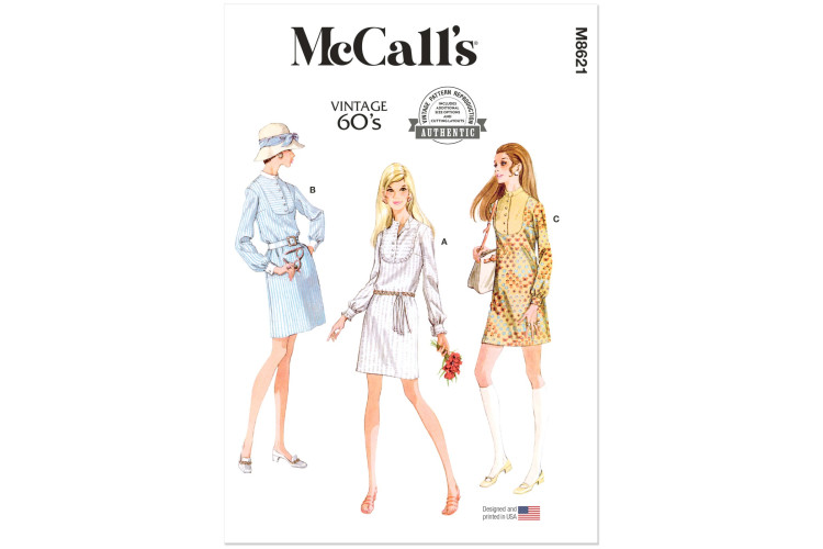 McCall's M8621 Misses' Dresses 1960s