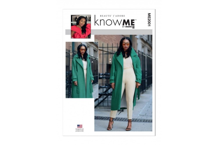 McCall's Know Me ME2001 Misses' and Women's Coat and Trousers by Beaute' J'adore