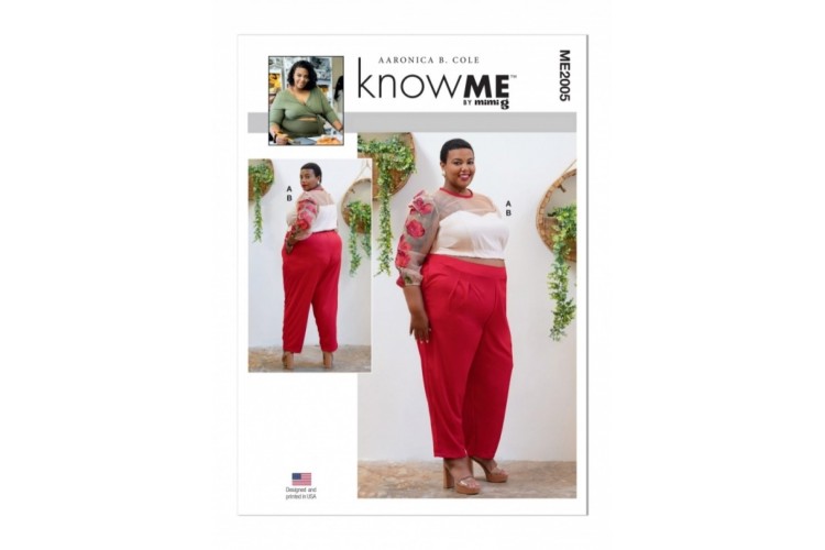 McCall's Know Me ME2005 Women's Top and Pants by Aaronica B. Cole