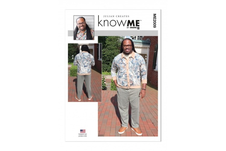 McCall's Know Me ME2009 Men's Knit Button Up Top and Pants by Julian Creates