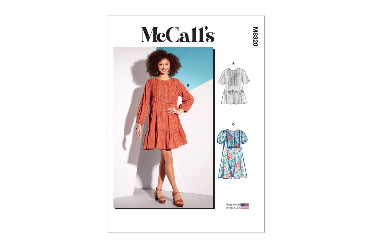 McCall's Sewing Pattern M8320 Misses' Tunic and Dresses