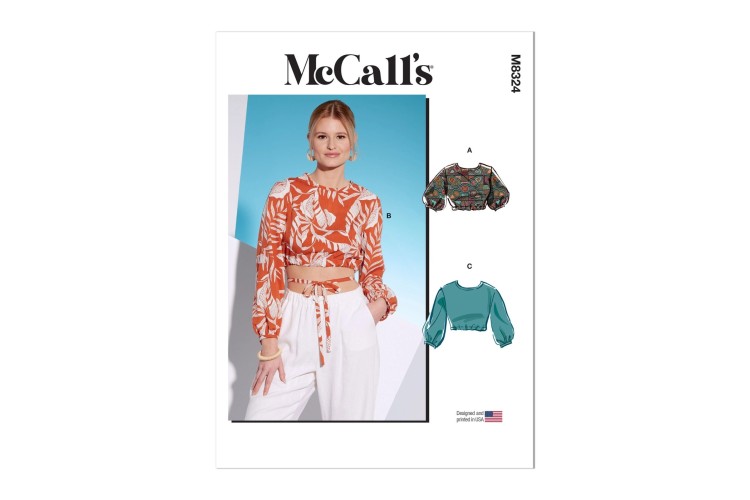 McCall's Sewing Pattern M8324 Misses' Tops