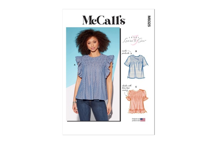McCall's Sewing Pattern M8325 Misses' Tops