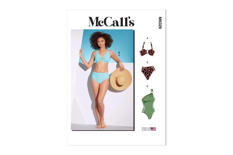 McCall's Sewing Pattern M8329 Misses' Swimsuits