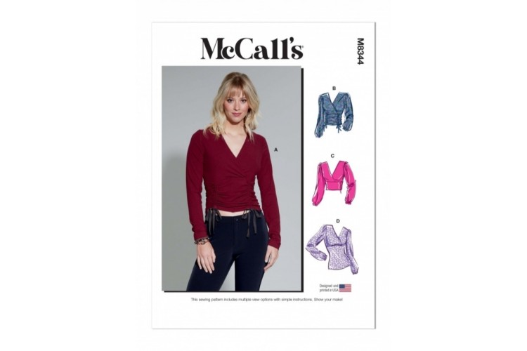 McCall's Sewing Pattern M8344 Misses' Knit Top
