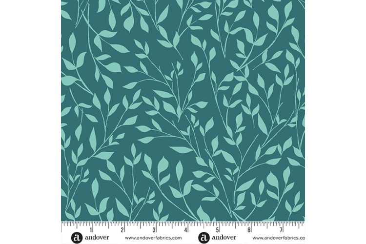 Meadow Lagoon - Colour Me Pretty by Stephanie Organes 100% Cotton Fabric 112cm wide