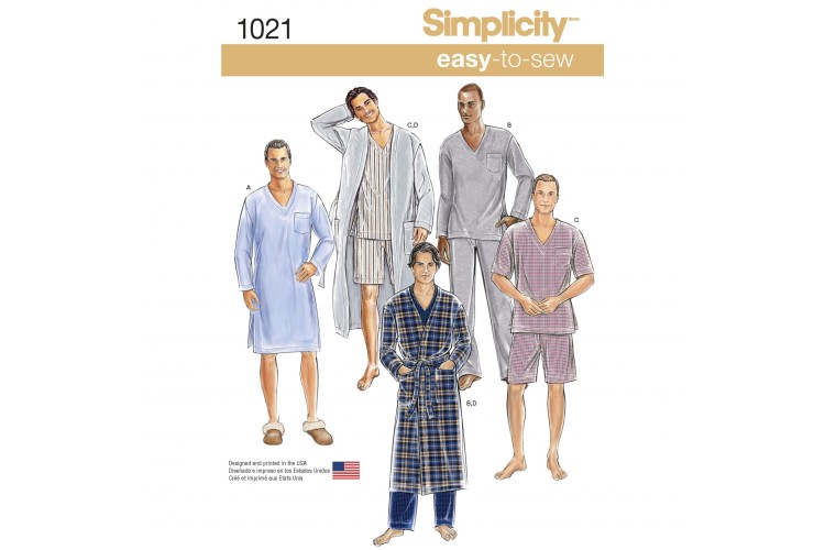 S1021 Men's Classic Pyjamas & Robe