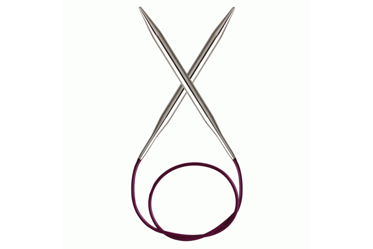 Metal Knitting Pins  Circular 25cm x 3.25mm