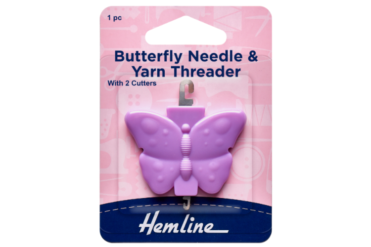 Metal Needle Threader - Butterfly