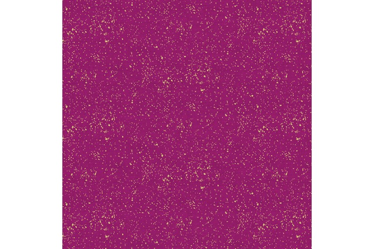 Metallic Gold Linen Texture Effect - Purple 112cm Wide 100% Cotton 