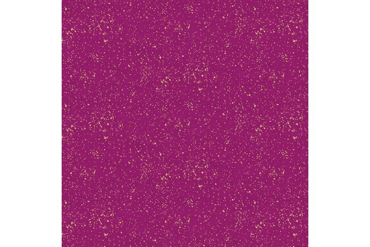 Metallic Gold Linen Texture Effect - Purple 112cm Wide 100% Cotton 