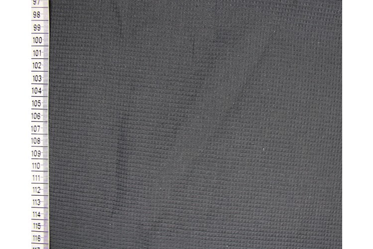 Mini Double Waffle Cotton Grey 100% Cotton 150cm Wide