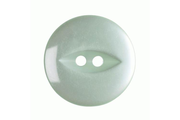 Mint Green Resin, 19mm Fish Eye 2 Hole Button