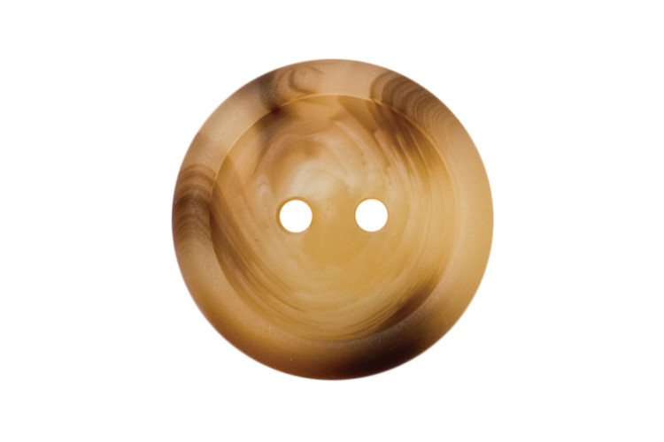 Mock Horn Button, 18mm, Biege