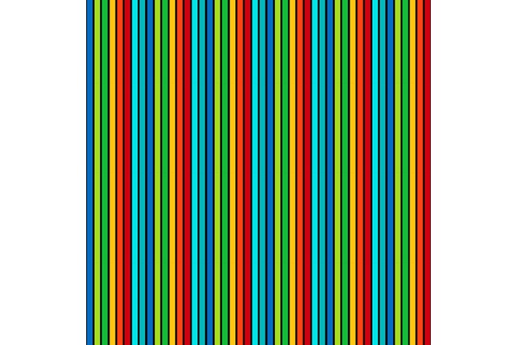 Monster Mash by Makower UK - Rainbow Stripe 100% Cotton 112cm Wide 