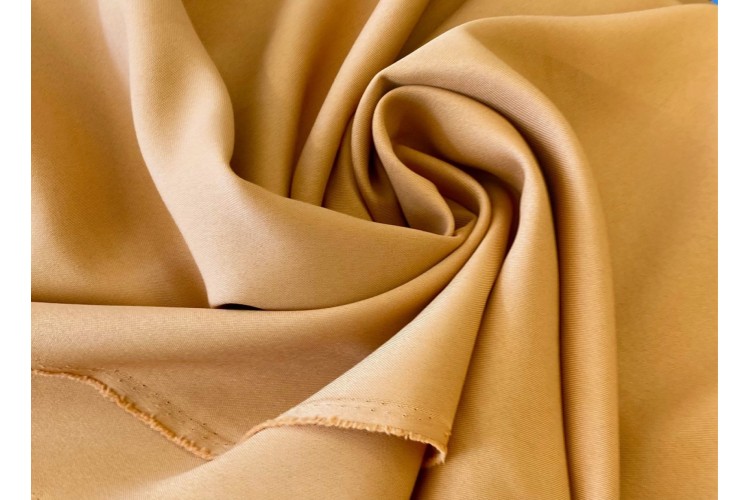 Mustard Gold Bi Stretch 100% Polyester 150cm Wide