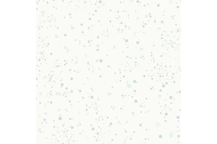 Natale by Giucy Giuce - Snowfall Dots Bianca Grigio 100% Cotton 112cm Wide 