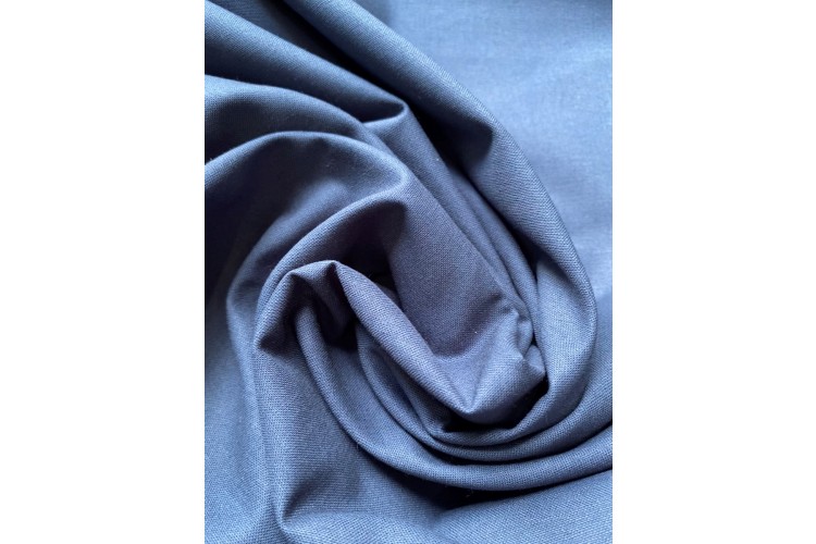 Navy, 100% Cotton, Plain 