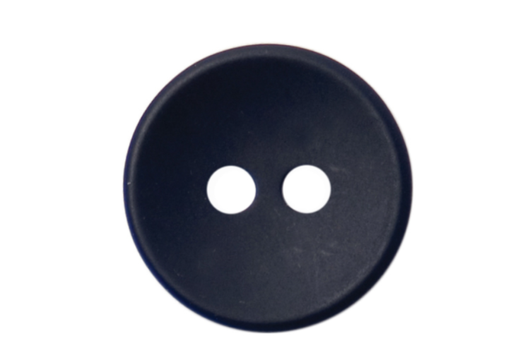 Navy 15mm Two Hole Button