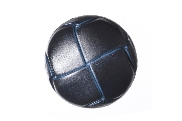 Navy Imitation Leather, 23mm Shank Button